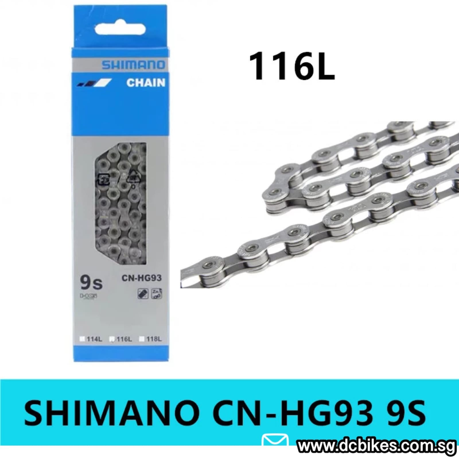 Chain 9 speed Shimano CN HG93 ORG